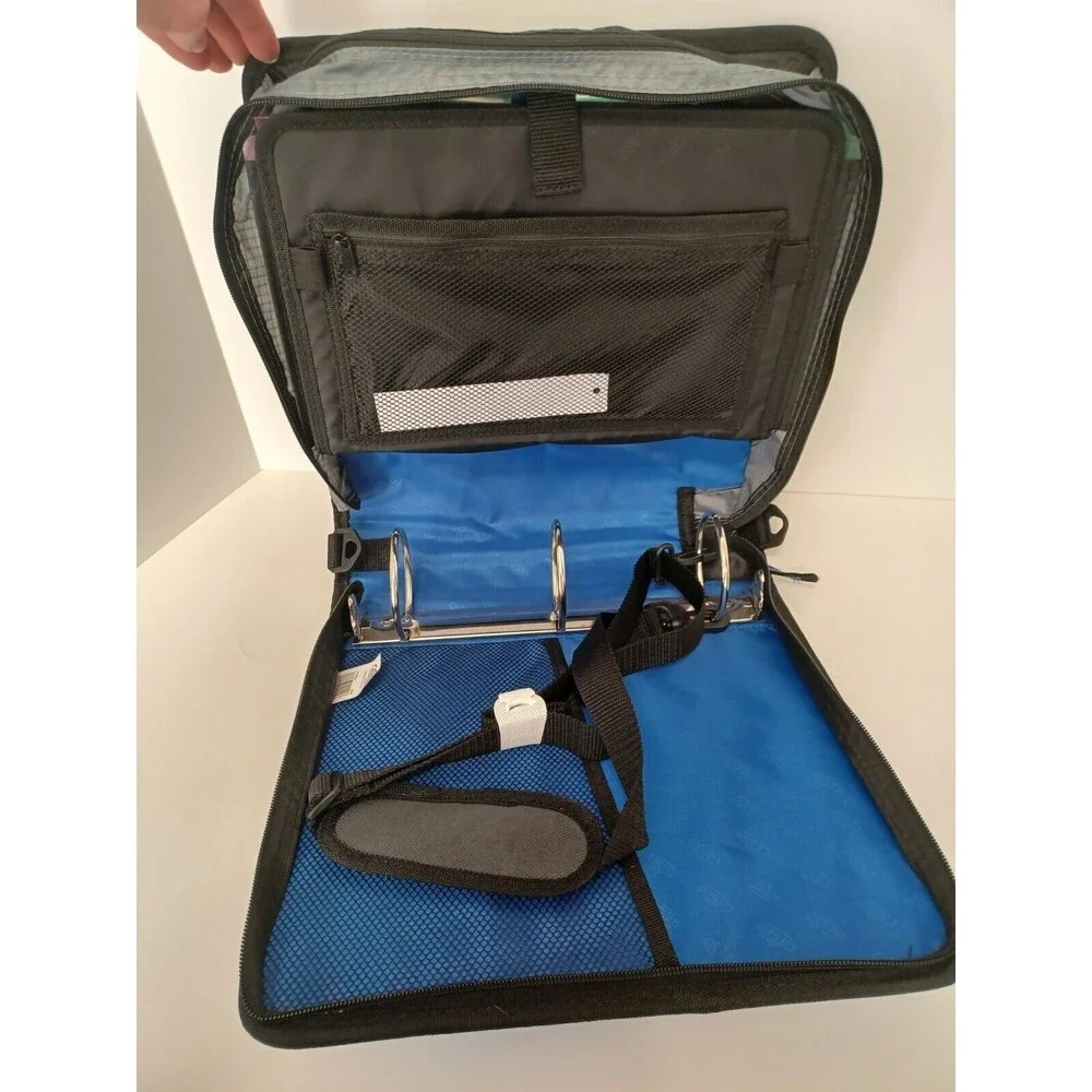 Case-it Mighty Zip Tab O-Ring Blue 3